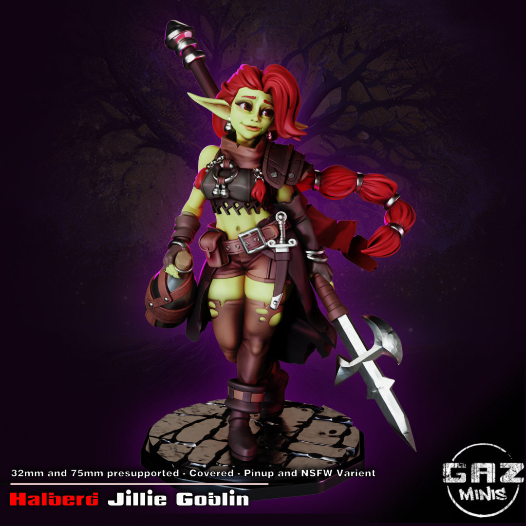 Halberd Jillie Goblin from GAZ Minis (November 2023 release)