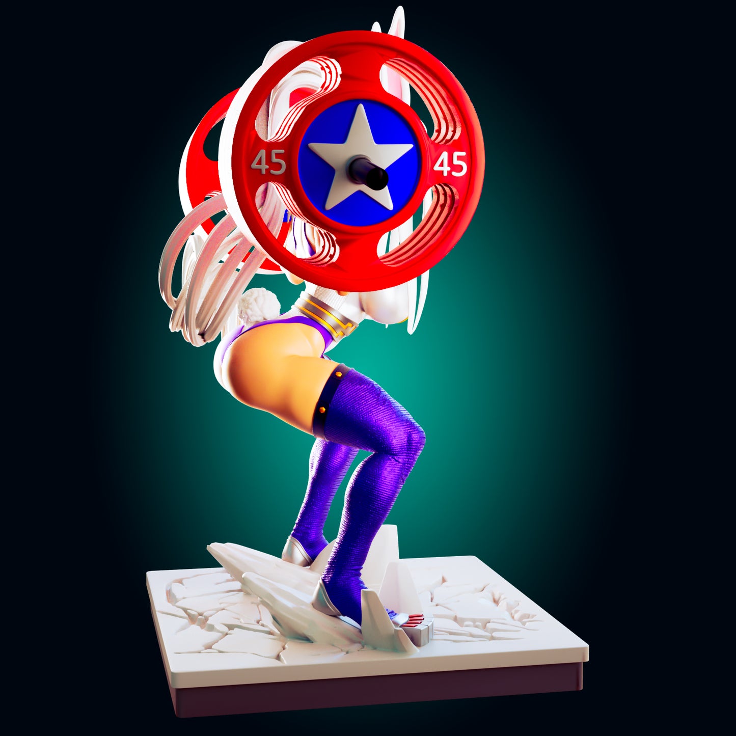 Rumi from My Hero Academia from Officer Rhu Fan creation (ADULT Including FUTA editions now available.) Model Kit for painting and collecting.