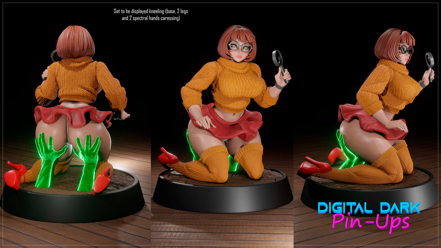 Velma Scooby Doo (fan art) (ADULT) FUTA NOW AVAILABLE - Fan art - Female Adult Figurine for collecting, painting and showing off! Digital Dark Pinup 2026 New Release
