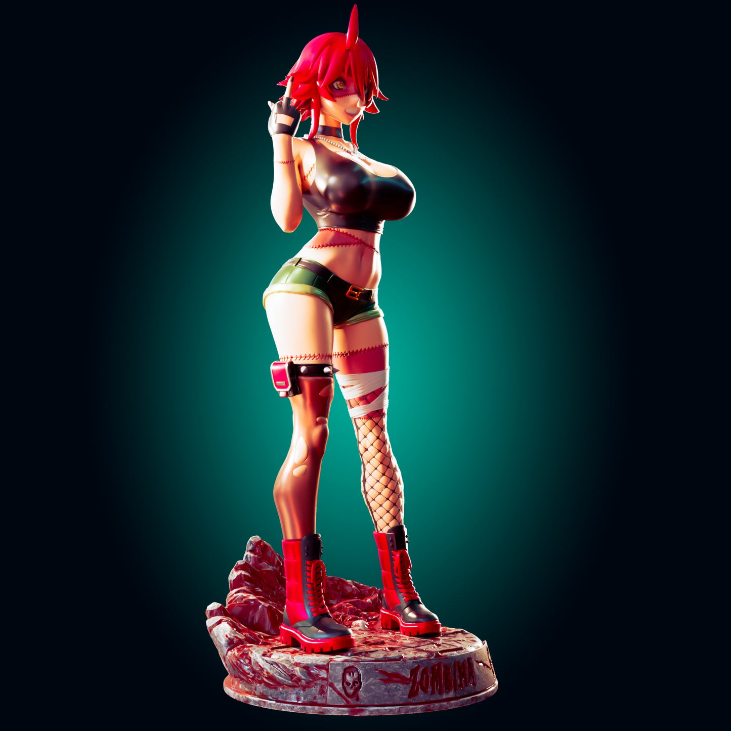 Zombina from Monster Musume - Daily Life with a Monster Girl - from Officer Rhu Fan creation (ADULT Including FUTA editions now available.) Model Kit for painting and collecting.