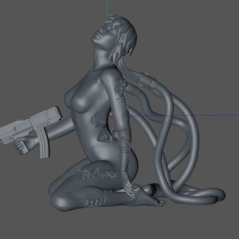 Major Motoko Kusanagi style Figurine Model Kit for collecting, building and painting