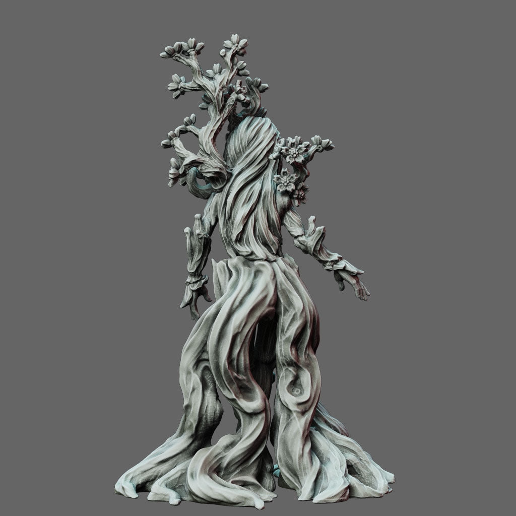 Dryad Tree Spirit - Table-top mini, 3D Printed Collectable for painting and playing!