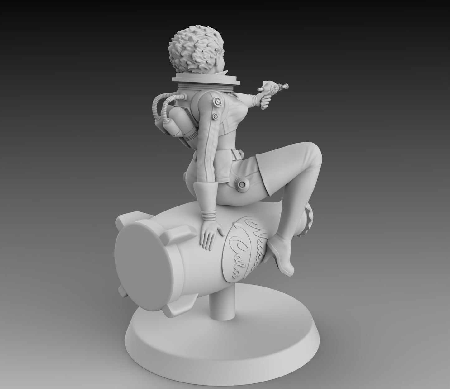 Nuka Cola Girl Original PrintMyMini.com Model Kit 17-25CM tall - Figures for adults to collect and paint!