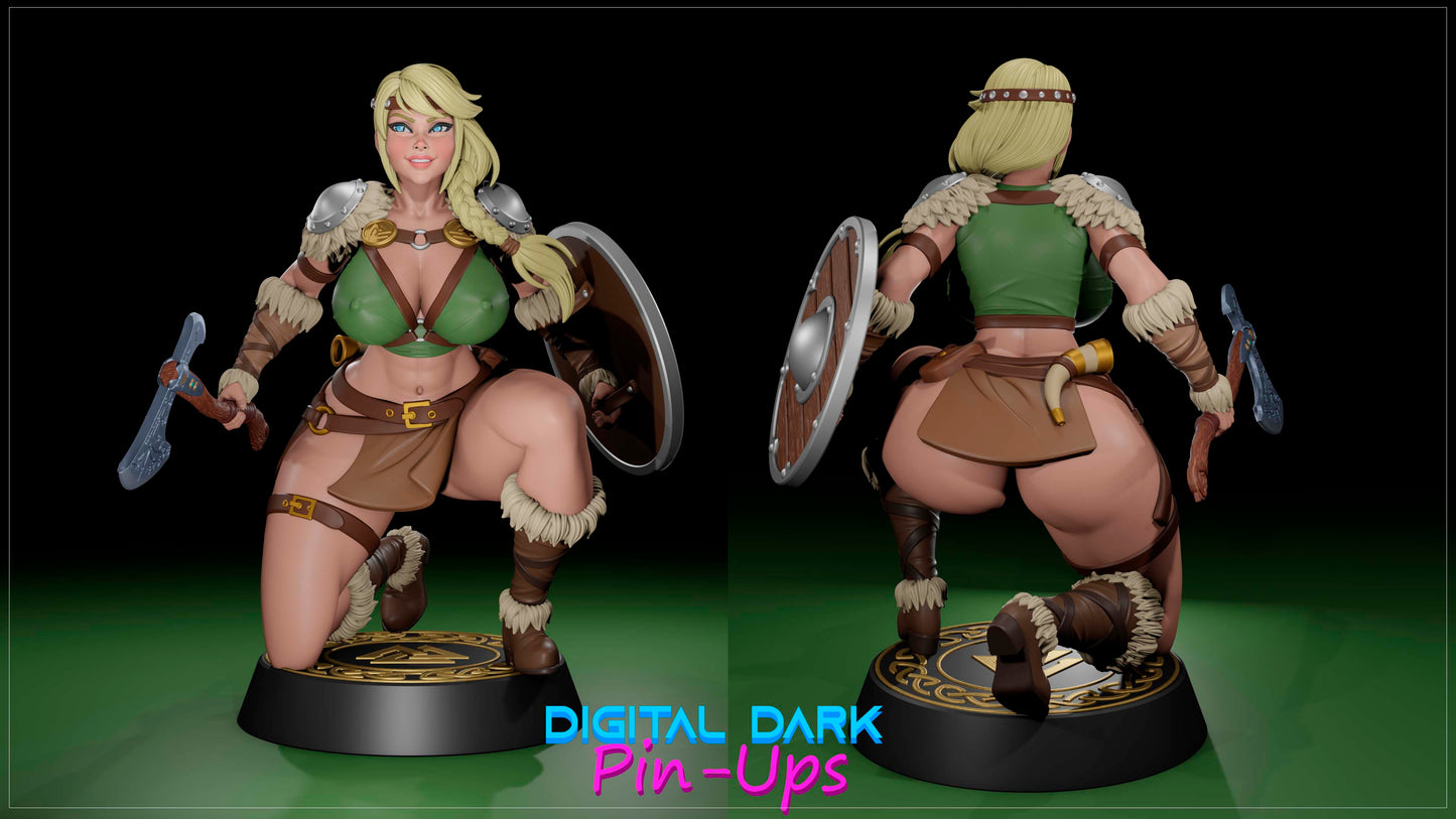 Viking Maiden - Astrid - How to Train your Dragon - Female and FUTA Adult Figurine for collecting, painting and showing off! Digital Dark Pinup JUNE 2024 RELEASE