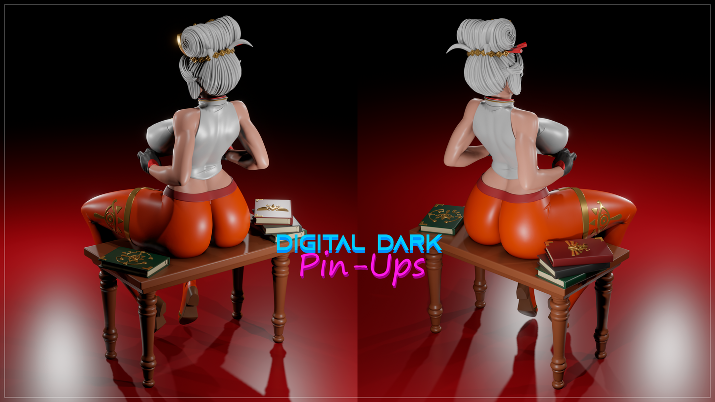 Purah (ADULT) - The Legend of Zelda - Tears of the Kingdom - Female Adult Figurine for collecting, painting and showing off! Digital Dark Pinup AUGUST 2023 RELEASE