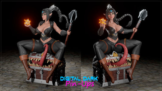 Shadowheart : Baldur's Gate III (fan art) (ADULT) FUTA NOW AVAILABLE - Female Adult Figurine for collecting, painting and showing off! Digital Dark Pinup July 2024 release