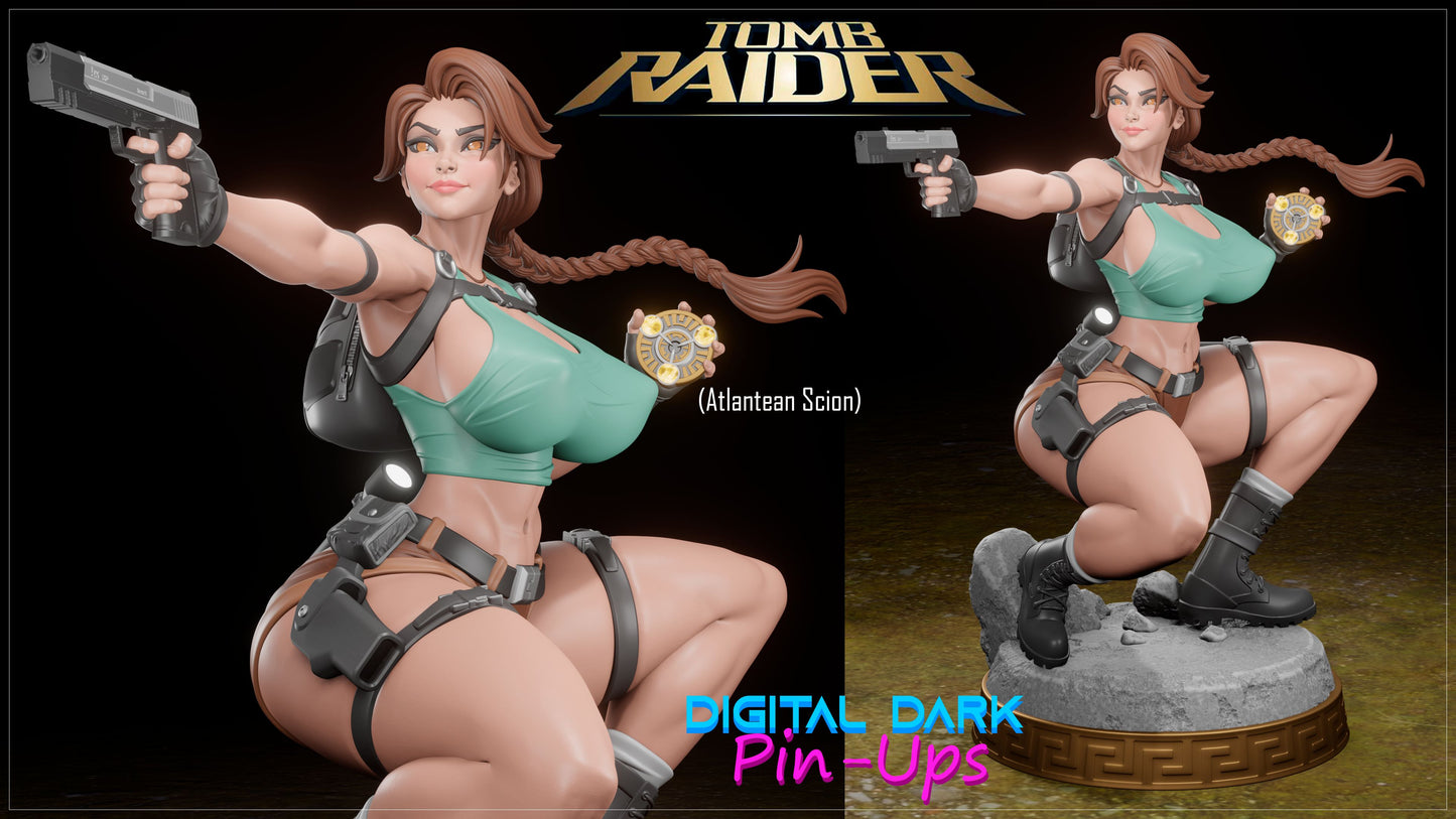 The Tomb Raider : Lara Croft - (ADULT) FUTA editions are now available for all ADULT figures and kits. | - Fan Created Art and Sculpture - Female Adult Figurine for collecting, painting and showing off! Digital Dark Pinup March 2024 RELEASE