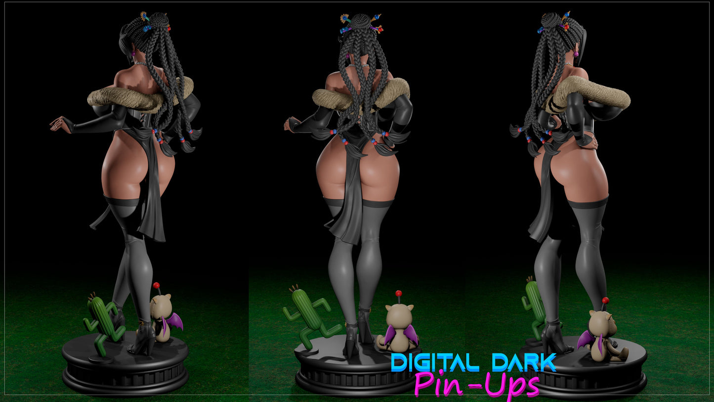 Lulu : Final Fantast X (ADULT) - Fan Created Art and Sculpture - Female Adult Figurine for collecting, painting and showing off! Digital Dark Pinup January 2024 RELEASE