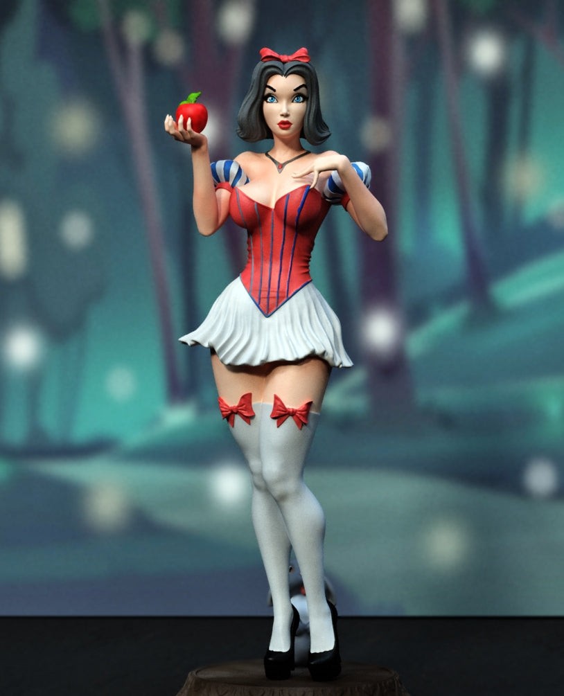 Snow White Pin-up style Figurine Model Kit for collecting, building and painting for Adults