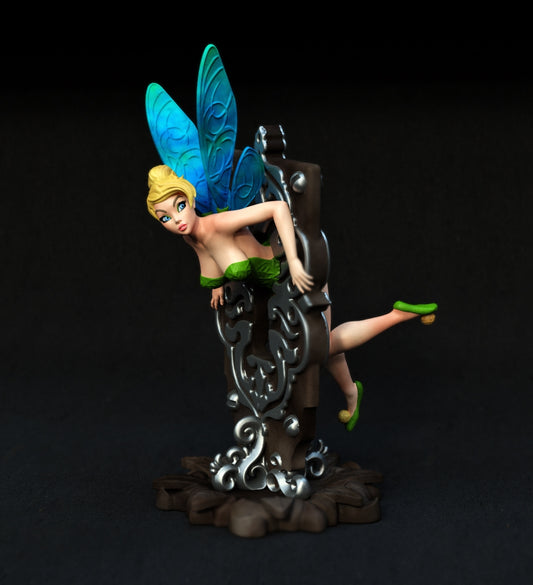 Tinker Bell Pin-up style Figurine Model Kit for collecting, building and painting for Adults