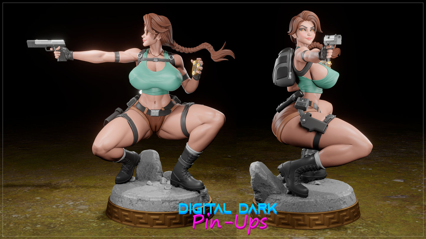 The Tomb Raider : Lara Croft - (ADULT) FUTA editions are now available for all ADULT figures and kits. | - Fan Created Art and Sculpture - Female Adult Figurine for collecting, painting and showing off! Digital Dark Pinup March 2024 RELEASE