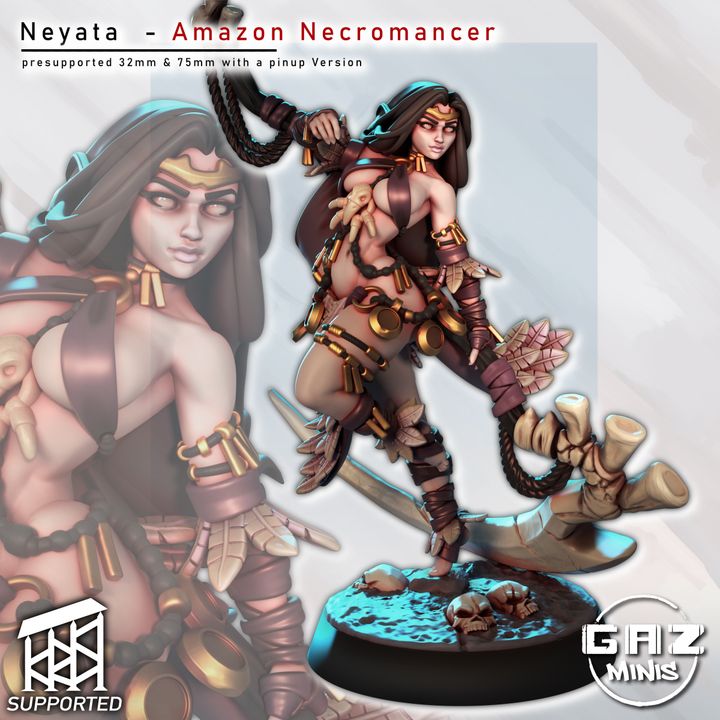 Amazon Necromancer - Fan art from GAZ Minis 2026