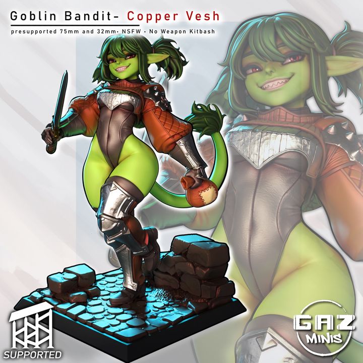Copper Vesh Bandit Goblin - Fan art from GAZ Minis 2026