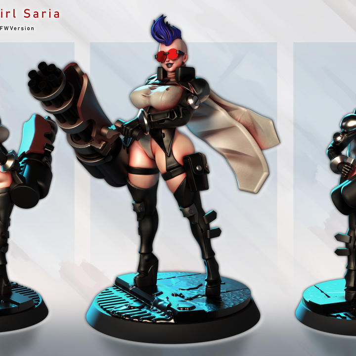 Gatling Girl Saria - Fan art from GAZ Minis 2026
