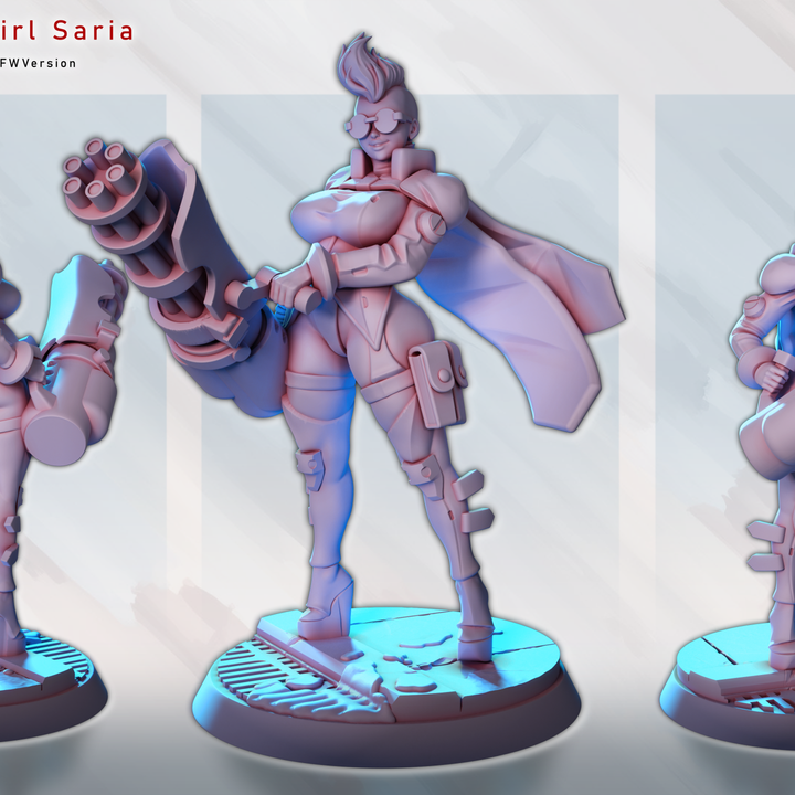 Gatling Girl Saria - Fan art from GAZ Minis 2026