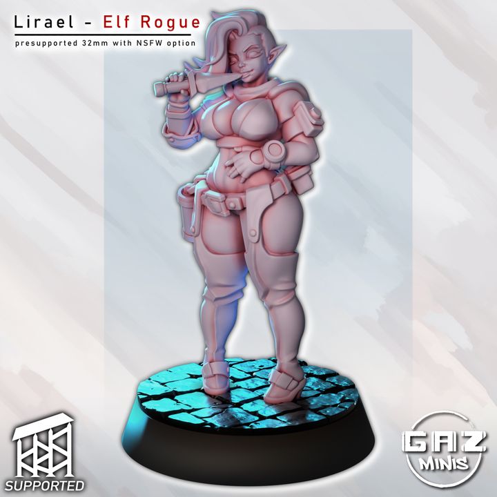 Lirael the Elf Rogue - Fan art from GAZ Minis 2026