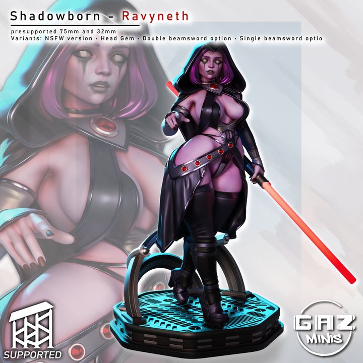 Shadowborn Ravyneth - Fan art from GAZ Minis 2026