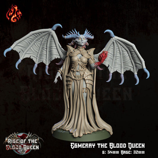 Esmeray the Blood Queen  - Rise of the Blood Queen - from Crippled God Foundry - Table-top gaming mini and collectable for painting. - from Crippled God Foundry - Table-top gaming mini and collectable for painting.