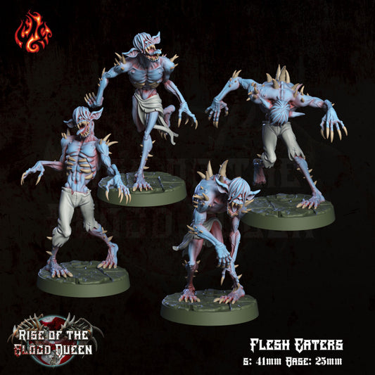 The Flesh Eaters  - Rise of the Blood Queen - from Crippled God Foundry - Table-top gaming mini and collectable for painting. - from Crippled God Foundry - Table-top gaming mini and collectable for painting.
