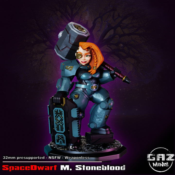 Space Dwarf M. Stoneblood from GAZ Minis (October 2023 release)