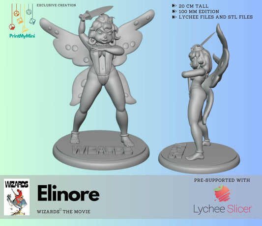 Elinore from Wizards (tm) - Figures for adults to collect and paint! (PHYSICAL EDITION)