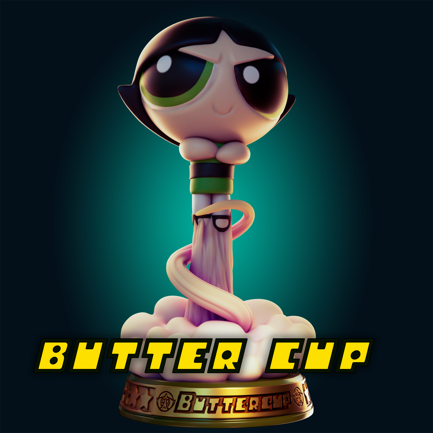 Buttercup from the Power Puff Girls from Officer Rhu Fan creation (ADULT) Model Kit for painting and collecting.