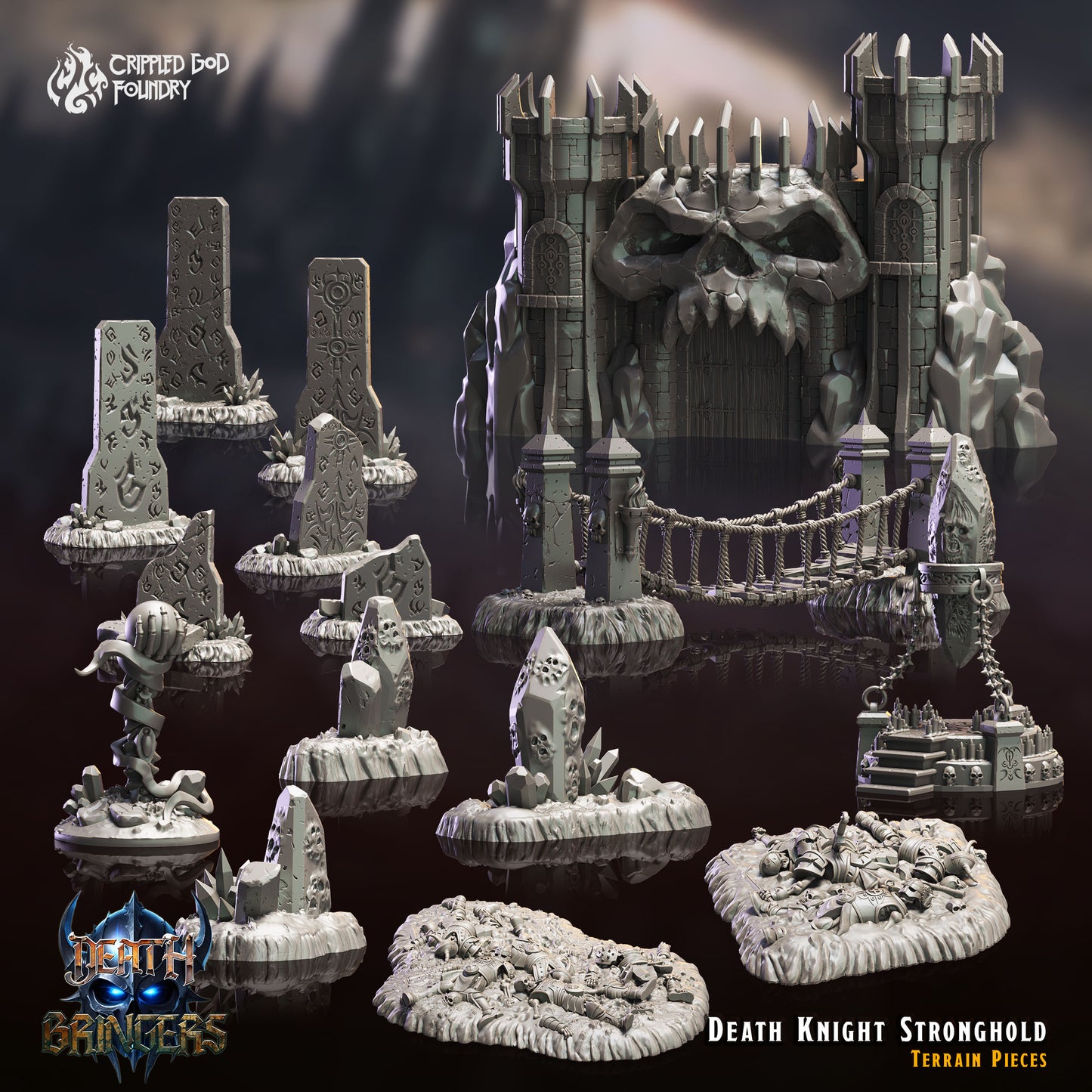 Death Bringers - from Crippled God Foundry - Table-top gaming mini and collectable for painting.