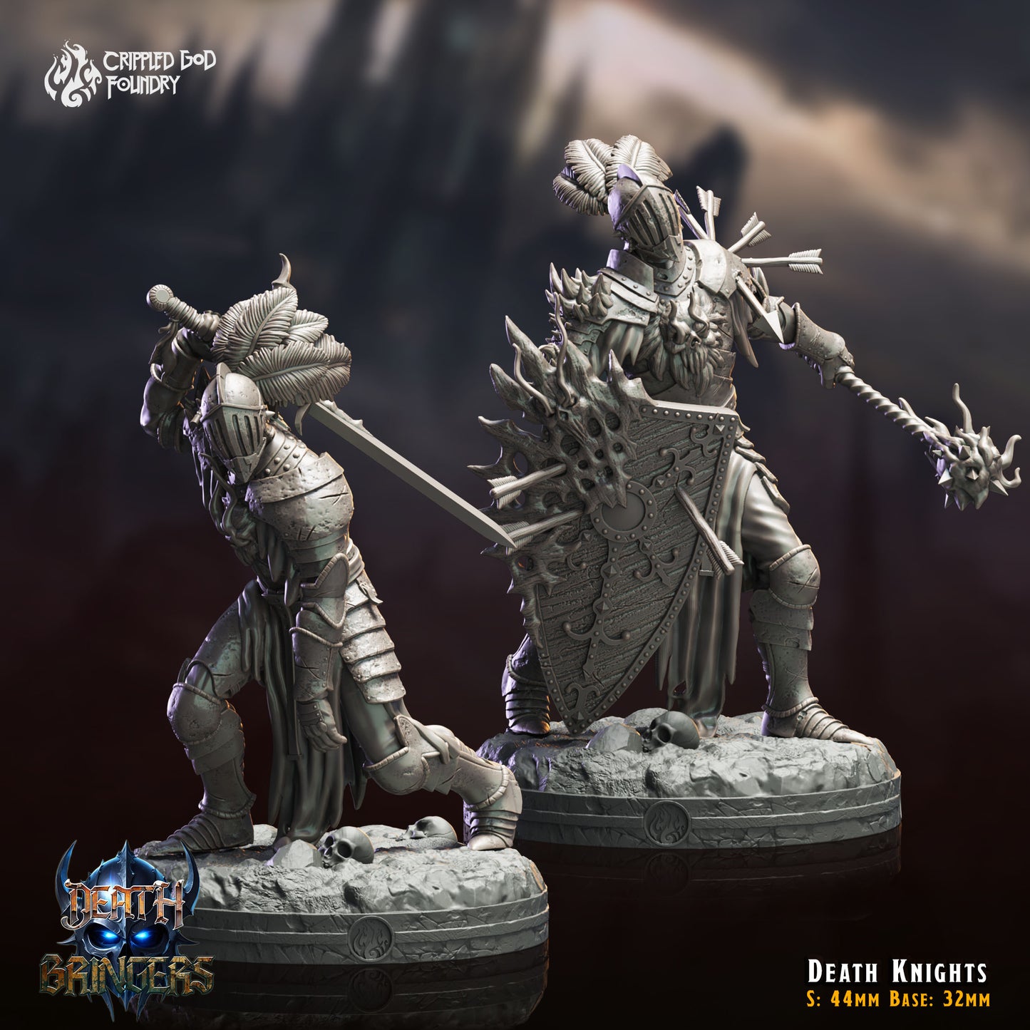 Death Bringers - from Crippled God Foundry - Table-top gaming mini and collectable for painting.