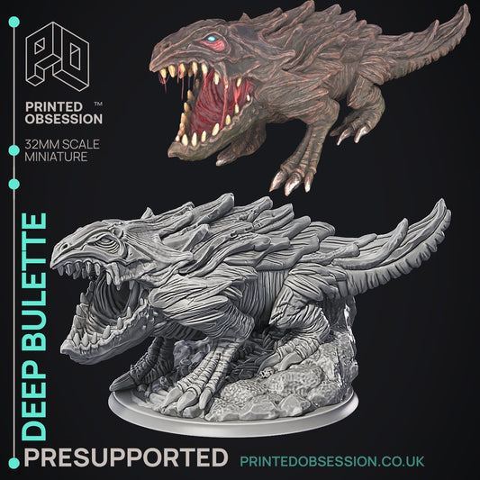 Deep Bulette - Were Folk - The Printed Obsession - Table-top mini, 3D Printed Collectable for painting and playing!