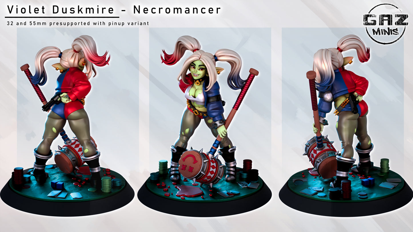 Violet Duskmire - Necromancer - Fan art from GAZ Minis (2024 release)