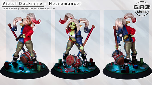 Violet Duskmire - Necromancer - Fan art from GAZ Minis (2024 release)