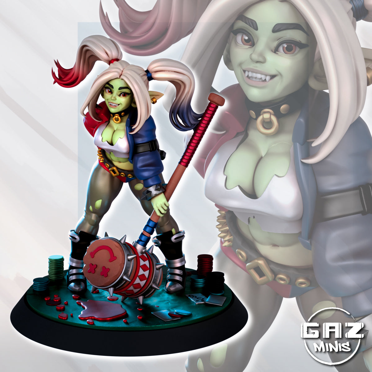 Violet Duskmire - Necromancer - Fan art from GAZ Minis (2024 release)