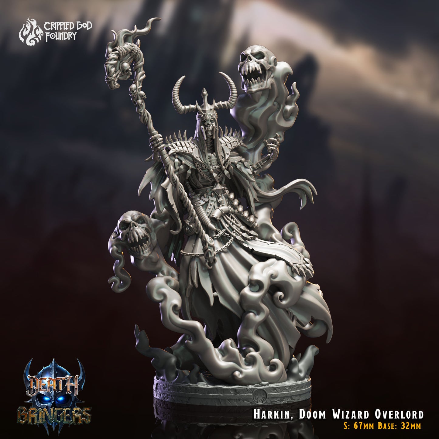 Death Bringers - from Crippled God Foundry - Table-top gaming mini and collectable for painting.