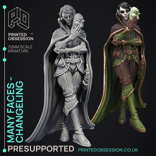 Many Faces - Dragoon Guards Vs. The Thieves Guild - The Printed Obsession - Table-top mini, 3D Printed Collectable for painting and playing!