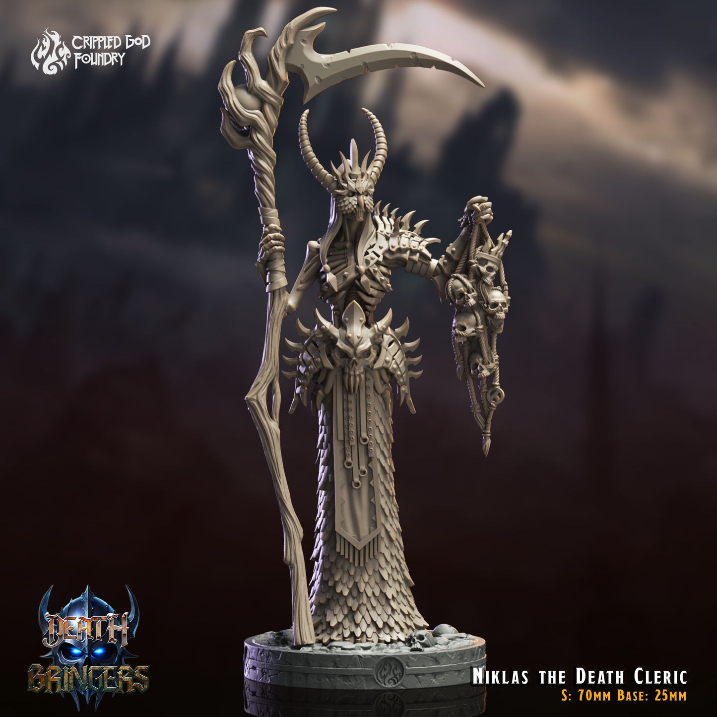 Death Bringers - from Crippled God Foundry - Table-top gaming mini and collectable for painting.