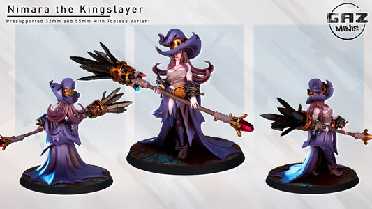 Nimara the Kingslayer - Fan art from GAZ Minis (2024 release)