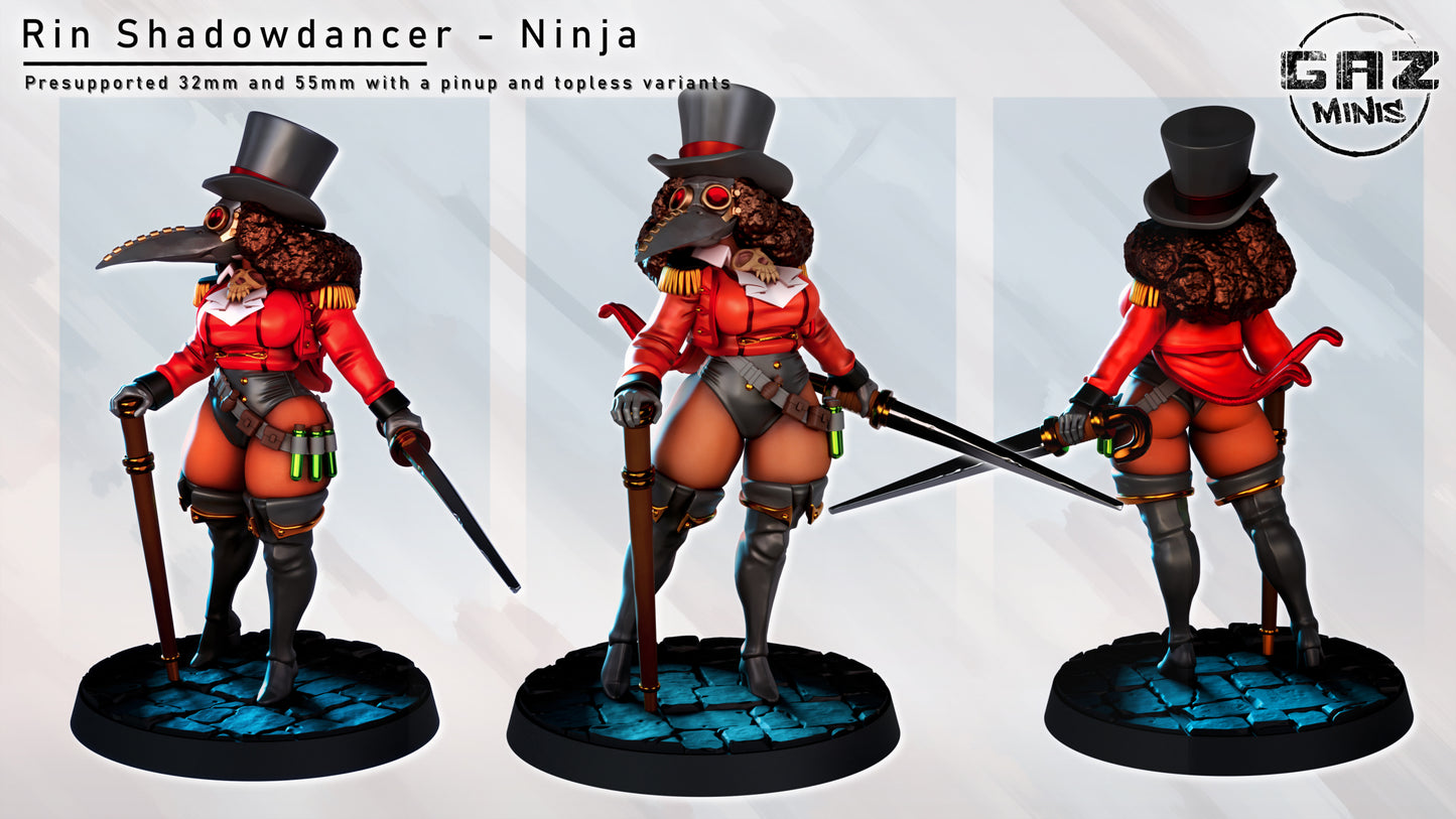 Rin Shadowdancer Ninja - Fan art from GAZ Minis (2024 release)