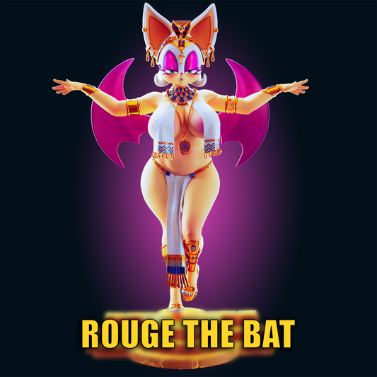 Rouge the Bat from Officer Rhu Fan creation (ADULT  Including FUTA editions now available.) Model Kit for painting and collecting.