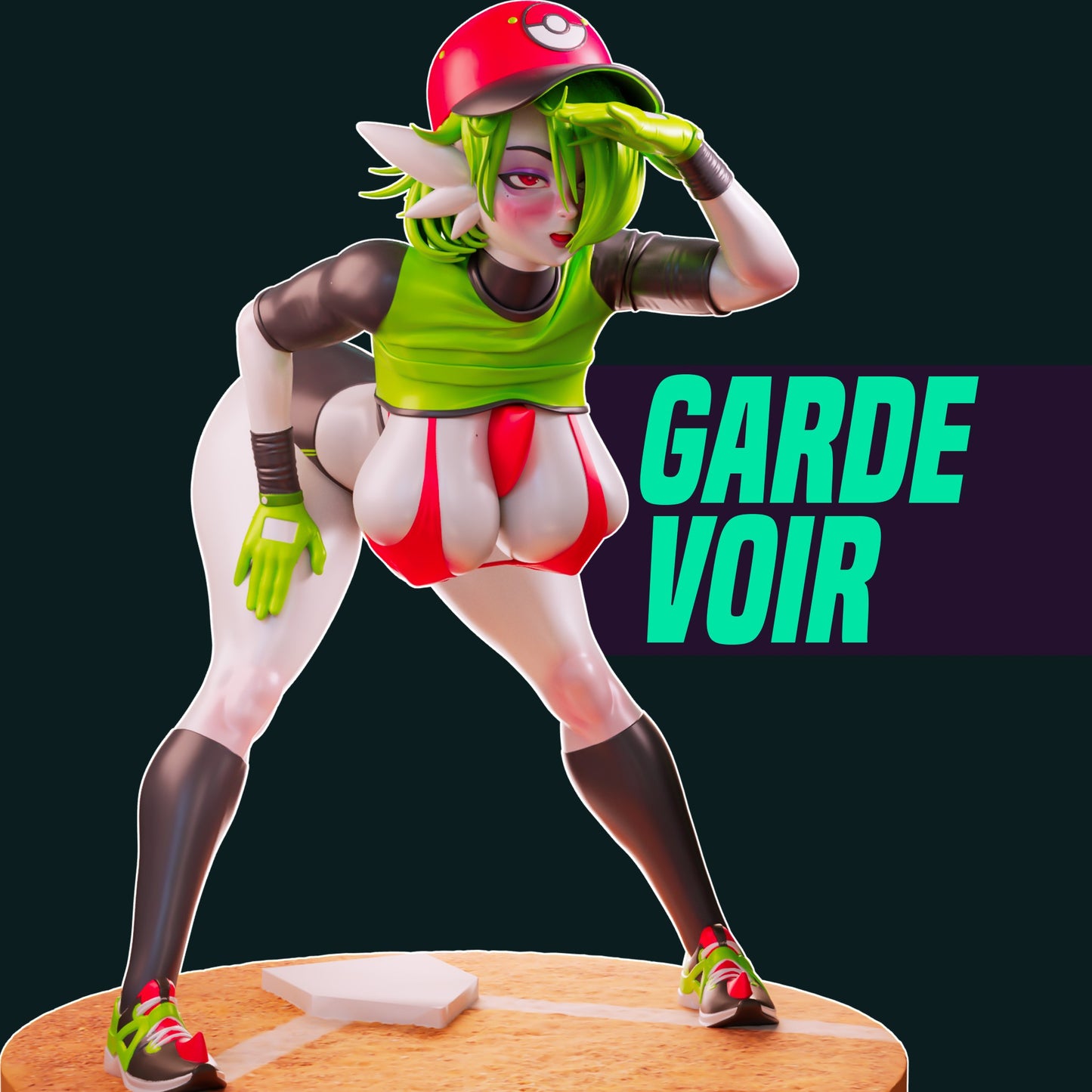 Gardevoir Pokemon from Officer Rhu Fan creation (ADULT) Model Kit for painting and collecting.