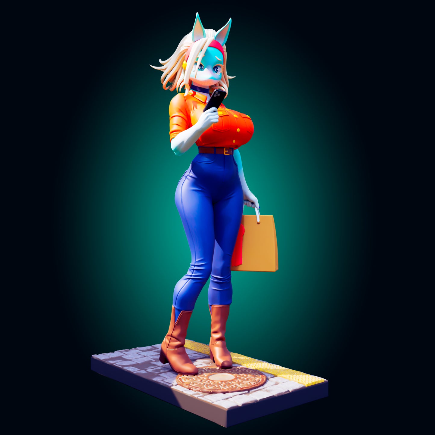 Ippan Josei | Fox Girl/Midoriya Izuku | My Hero Academia from Officer Rhu Fan creation (ADULT | FUTA editions now available.) Model Kit for painting and collecting.