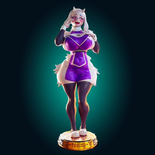 Toriel from Officer Rhu Fan creation (ADULT FUTA editions are now available for all ADULT figures and kits.) Model Kit for painting and collecting.