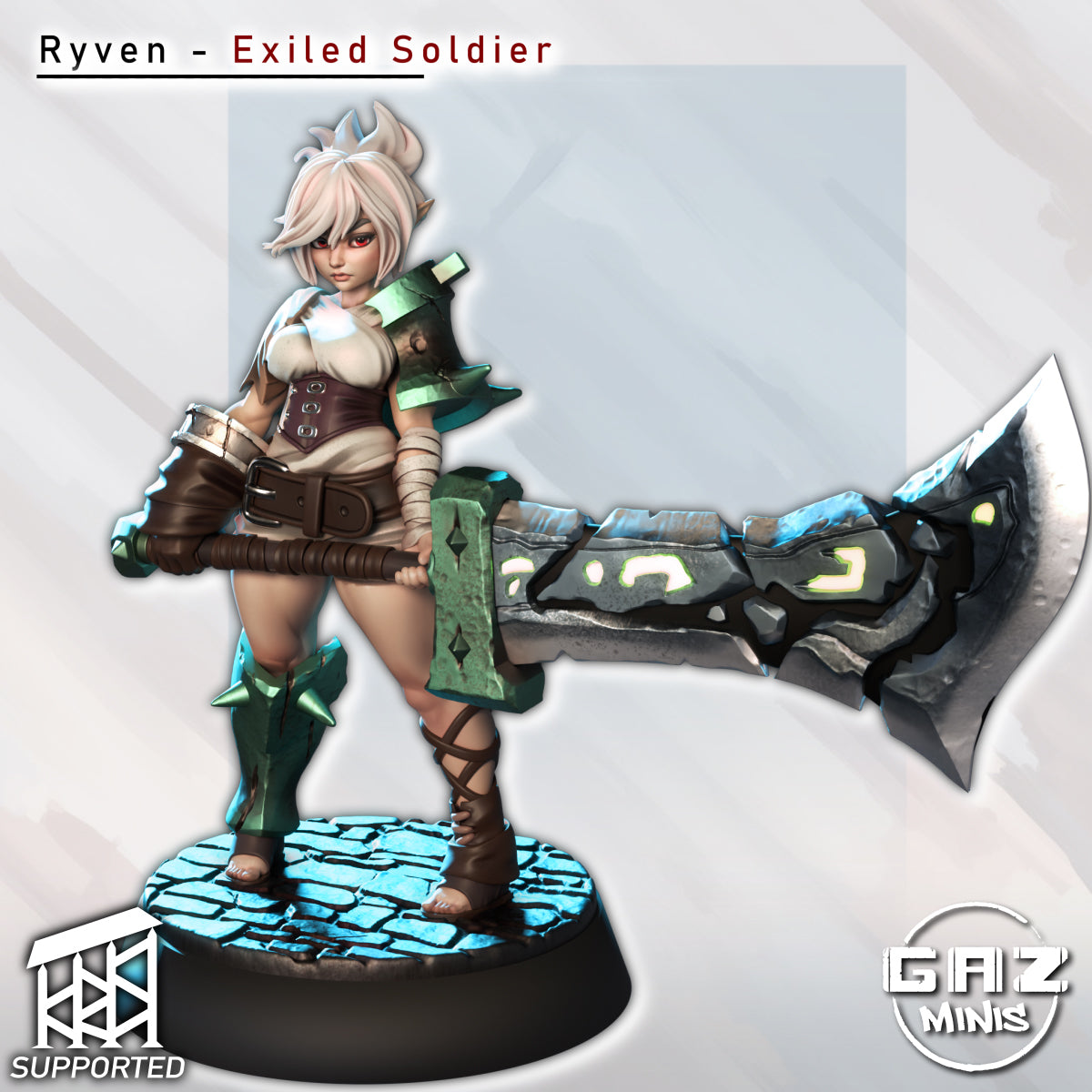 Ryven Exiled Soldier - Fan art from GAZ Minis 2025