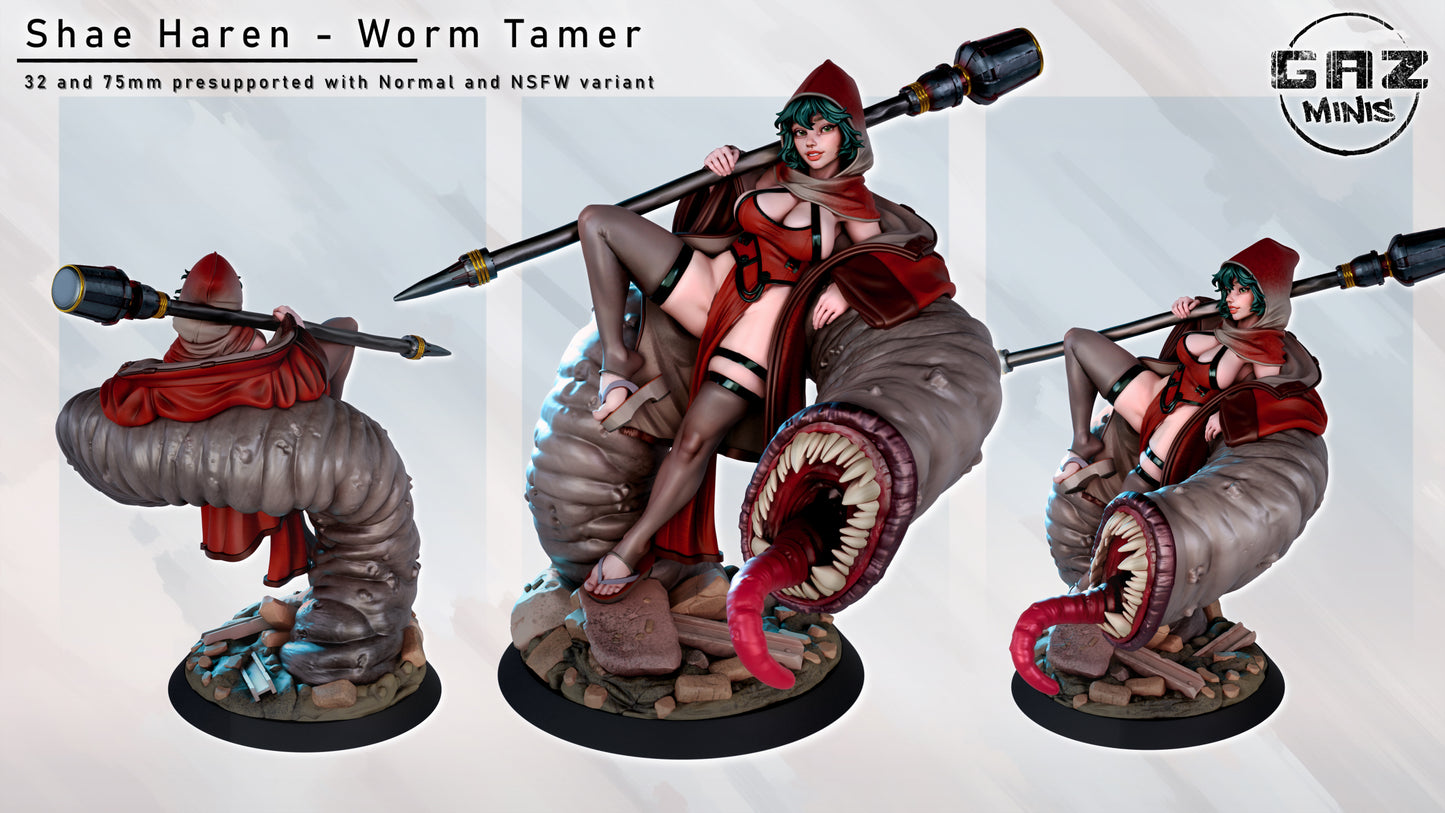 Shae Haren the Worm Tamer - Fan art from GAZ Minis (2024 release)