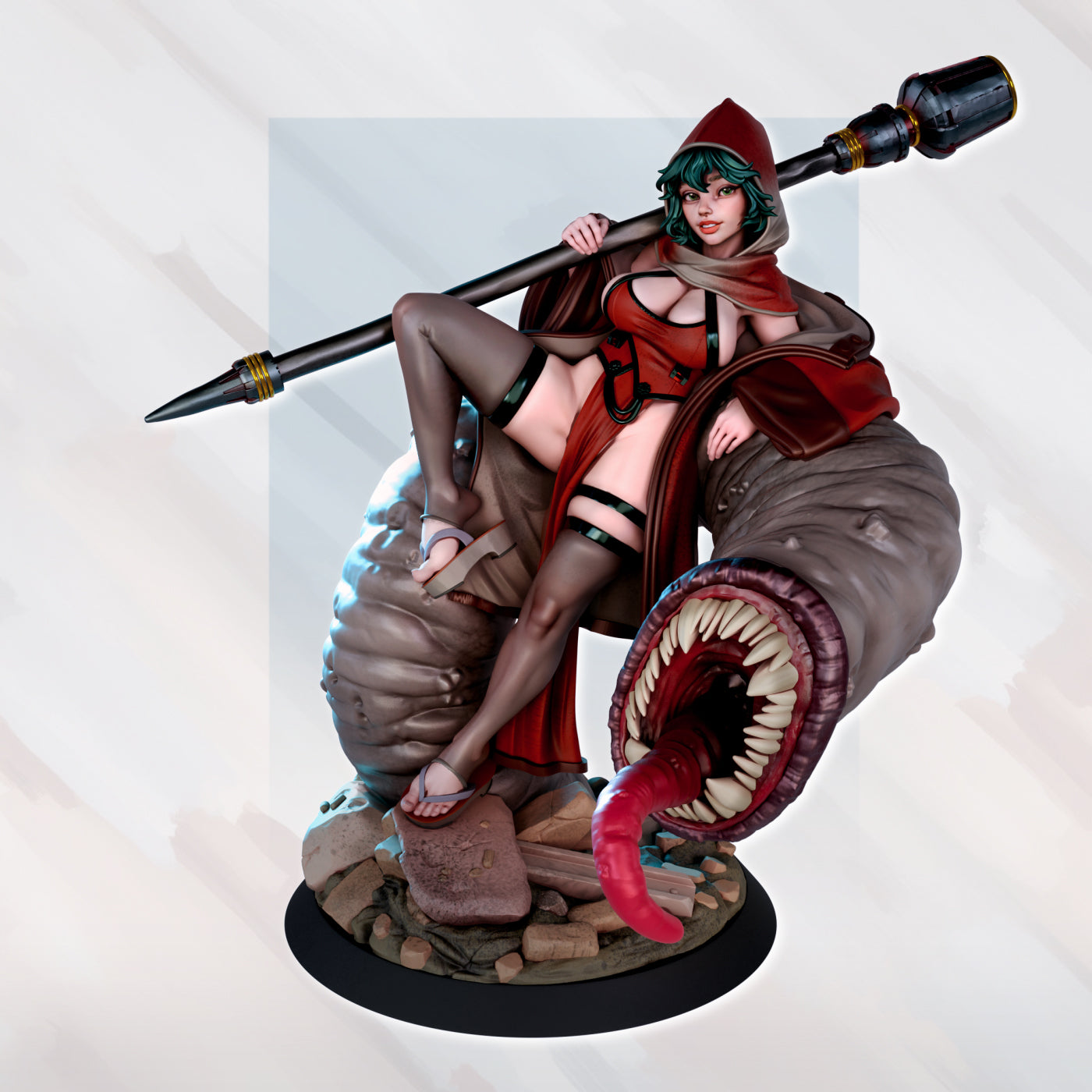 Shae Haren the Worm Tamer - Fan art from GAZ Minis (2024 release)