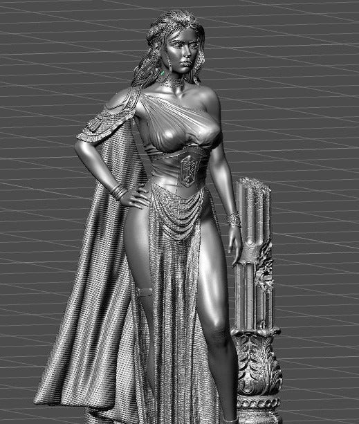 The Greek Goddess Athena Pin-up style Figurine Model Kit for collecting, building and painting for Adults