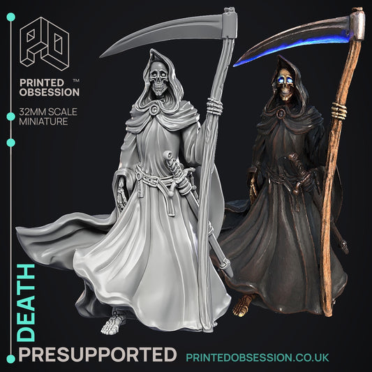 Death - The Discus World - The Printed Obsession - Table-top mini, 3D Printed Collectable for painting and playing!