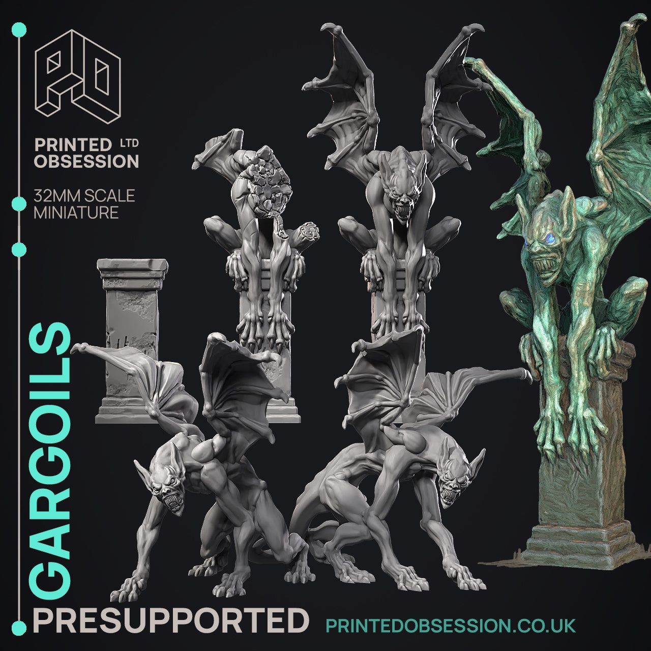 Halloween 2024 LIMITED RELEASE - The Printed Obsession - Table-top mini, 3D Printed Collectable for painting and playing!