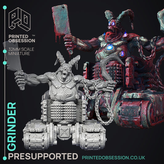 Grinder - Godly Avatar series 2 - The Printed Obsession - Table-top mini, 3D Printed Collectable for painting and playing!