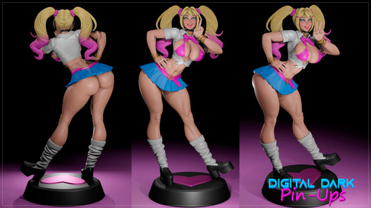 Gyaru Girl (ADULT  Including FUTA editions now available) - Fan Created Art and Sculpture - Female Adult Figurine for collecting, painting and showing off! Digital Dark Pinup