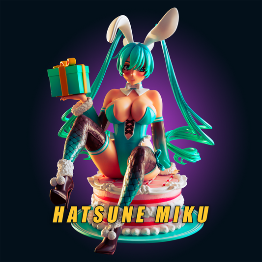 Hatsune Miku from Officer Rhu Fan creation (ADULT  Including FUTA editions now available.) Model Kit for painting and collecting.